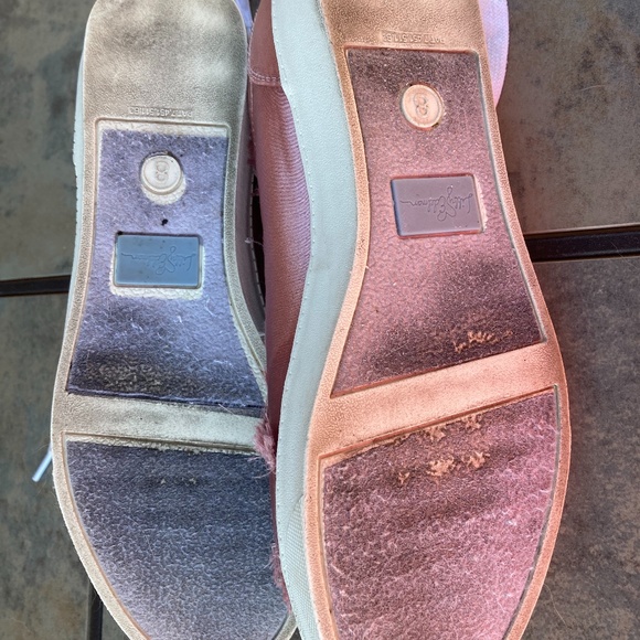 PINK SATIN FRINGE SNEAKERS - Picture 4 of 4